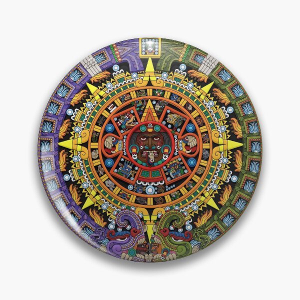 Item preview, Aztec Calendar Sun Stone - Full Color designed and sold by Ninjangulo.