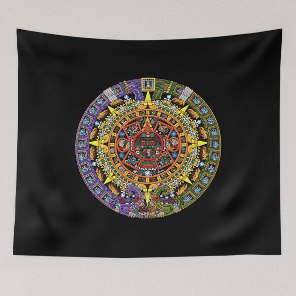 Item preview, Aztec Calendar Sun Stone - Full Color designed and sold by Ninjangulo.