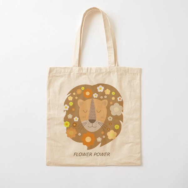 Flower power Cotton Tote Bag