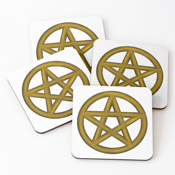 Item preview, Yellow Pentagram for Wiccans, Pagans, and Witchcraft designed and sold by paintedkat.
