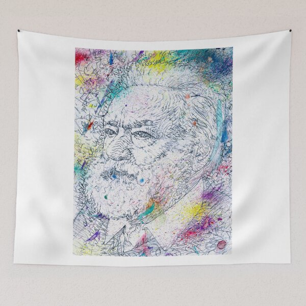 Item preview, VICTOR HUGO watercolor and pencil portrait .1 designed and sold by lautir.