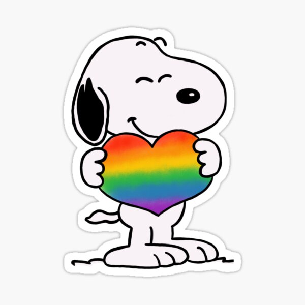 LGBT + Snoopy Sticker
