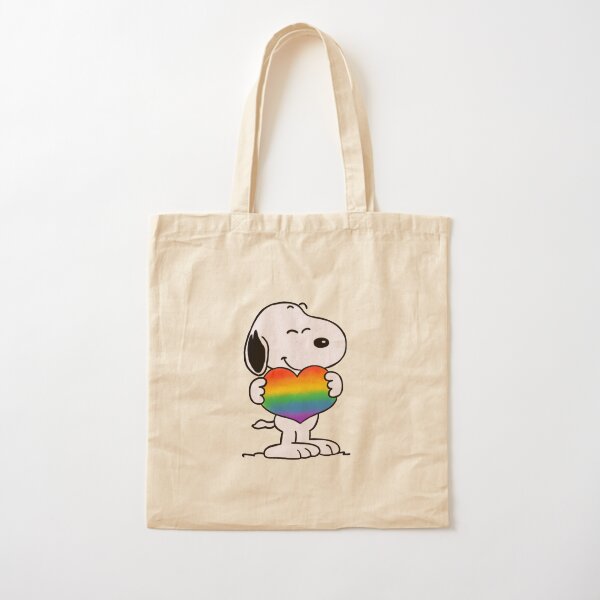 LGBT + Snoopy Bolsa de algodón
