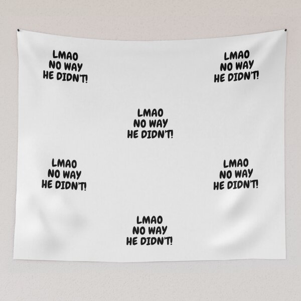 Item preview, LMAO NO WAY HE DIDN'T! designed and sold by Omniodise.