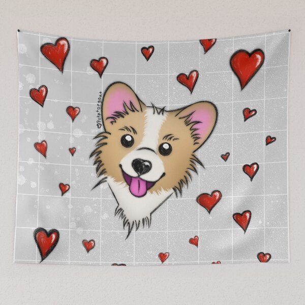 Item preview, Corgi Hearts designed and sold by potatoegoat.