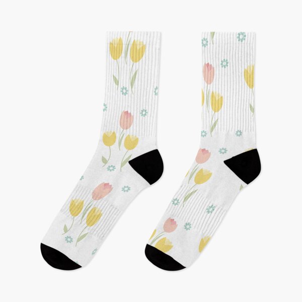 Item preview, A simple pattern with pink and yellow tulips. designed and sold by Victoria Riabov.