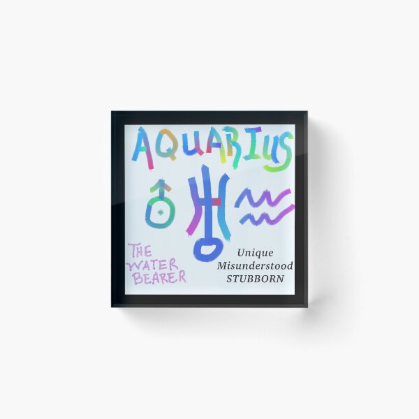 Item preview, Aquarius The Water Bearer Astrology Digital Art  designed and sold by TheHutchGal.