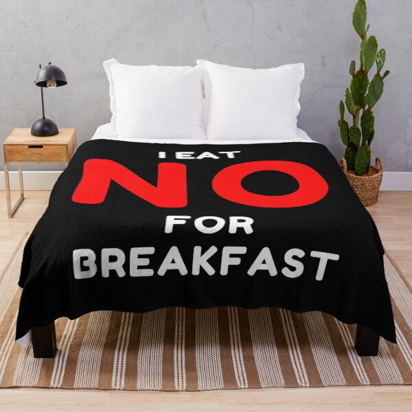 Item preview, I eat no for breakfast sarcastic quote t shirt [P-IEN 1]B [504]  designed and sold by HIPNOTIZAR  CRAFTS.