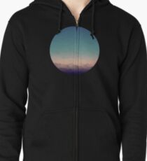 Sunset frosted Zipped Hoodie