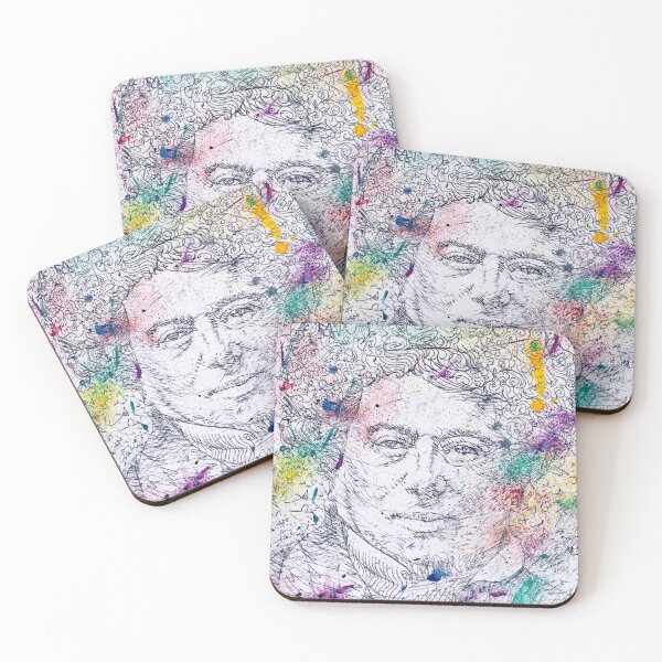 Item preview, ALEXANDRE DUMAS watercolor and pencil portrait .1 designed and sold by lautir.