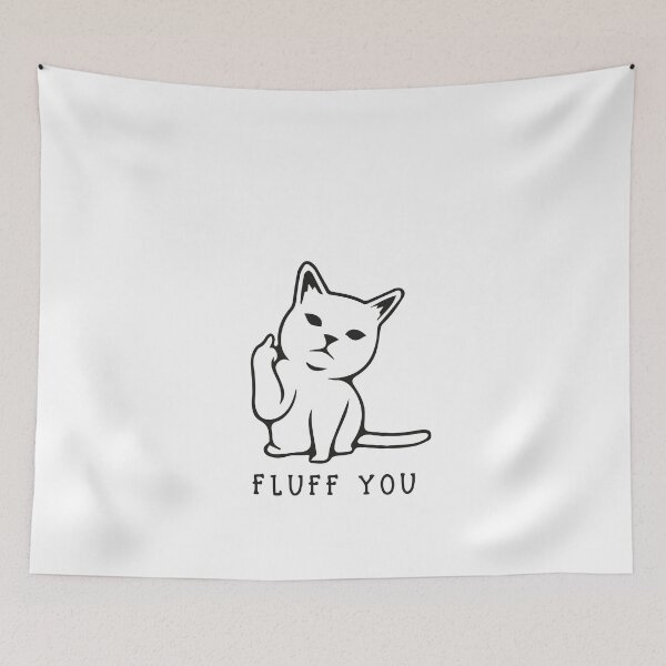 Item preview, Cat t-shirt shirt Fluff you crazy cat lady cat love animal women gift graphic slogan designed and sold by BUniqueBSpecial.