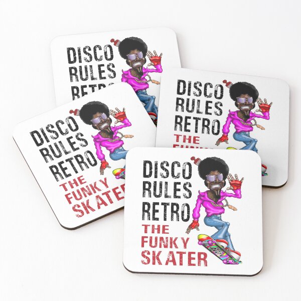 Item preview, Disco Rules Retro Funky Skater designed and sold by Status71.