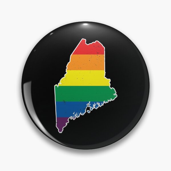 Item preview, Maine Gay Pride Flag - Distressed designed and sold by UBUCO.