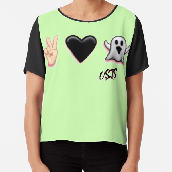 Peace Love & Ghost Chiffon Top