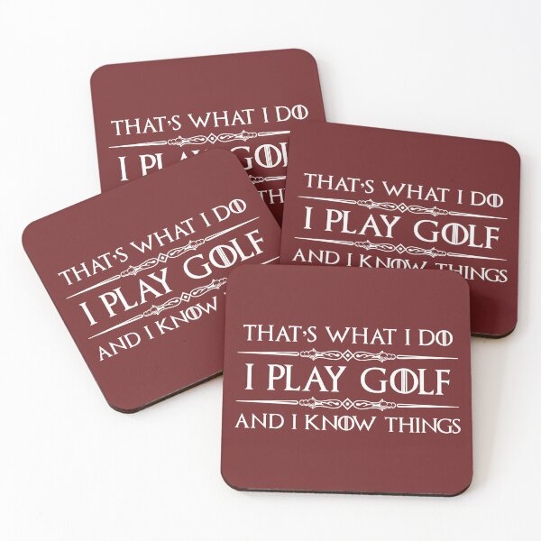 Item preview, Golfing Gifts - I Play Golf & I Know Things Funny Gift for Women & Men Golfers Who Love Playing Golf designed and sold by merkraht.