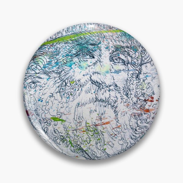 Item preview, WALT WHITMAN watercolor and pencil portrait .1 designed and sold by lautir.