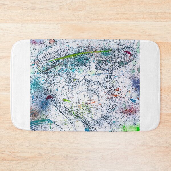 Item preview, WALT WHITMAN watercolor and pencil portrait .1 designed and sold by lautir.