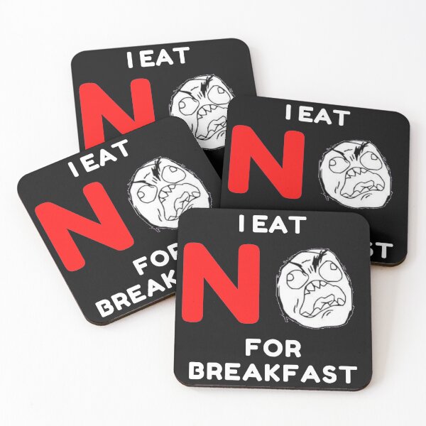 Item preview,  I eat no for breakfast sarcastic quote t shirt [P-IEN 3]B [506]  designed and sold by HIPNOTIZAR  CRAFTS.