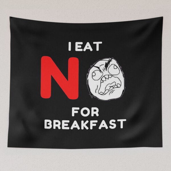 Item preview,  I eat no for breakfast sarcastic quote t shirt [P-IEN 3]B [506]  designed and sold by HIPNOTIZAR  CRAFTS.