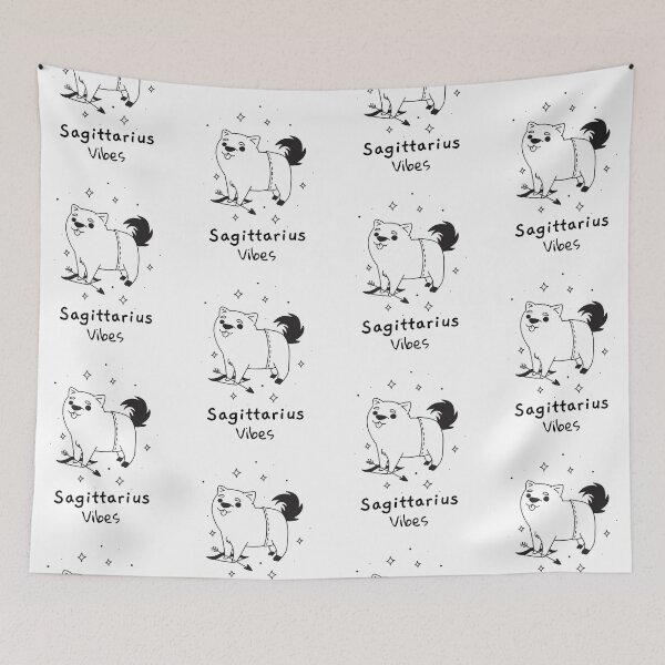 Item preview, Sagittarius Vibes Dogs Of The Zodiac designed and sold by LadyZodiac.