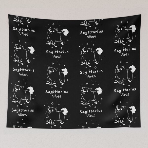 Item preview, Sagittarius Vibes Dogs Of The Zodiac  designed and sold by LadyZodiac.