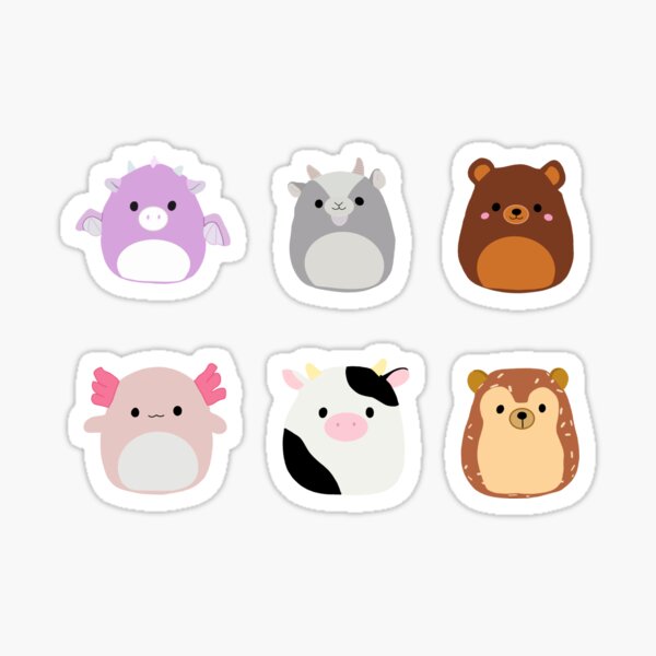 Squishmallow Pack Stickers | Redbubble