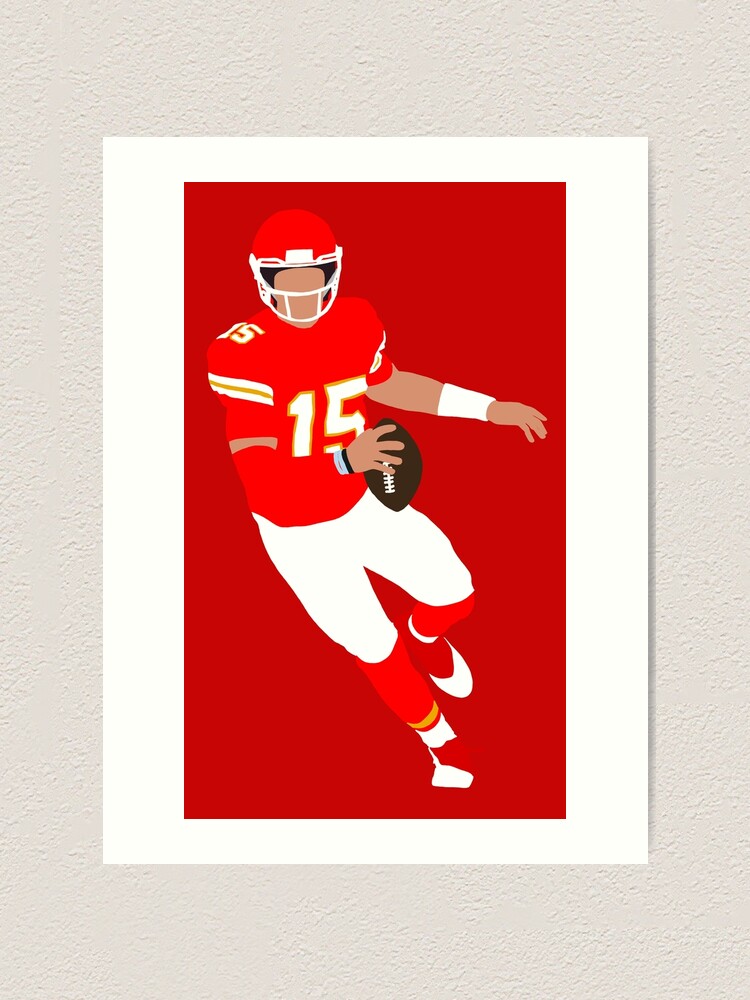 Patrick Mahomes II Kansas City Chiefs Football Art Illustrated 