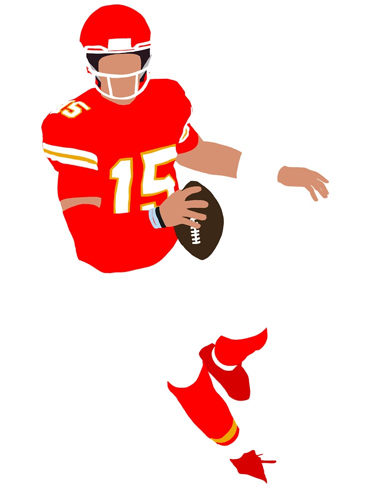 Pat Mahomes Chiefs Football Minimalist Vector Athletes Sports Series T-Shirt  by Design Turnpike - Instaprints