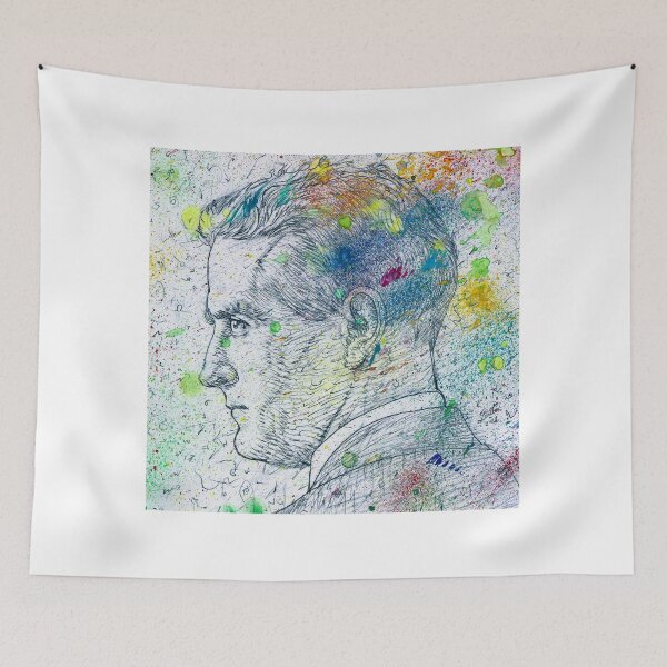 Item preview, F. SCOTT FITZGERALD watercolor and pencil portrait .1 designed and sold by lautir.