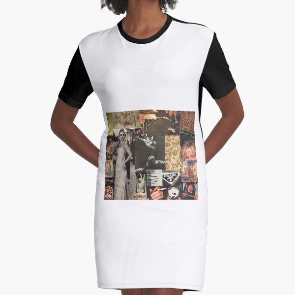 “Breathtaking” collage art design Graphic T-Shirt Dress