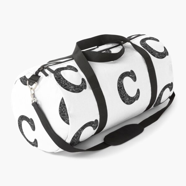 Item preview, Black Floral C Initial / Monogram designed and sold by MessyBestie.