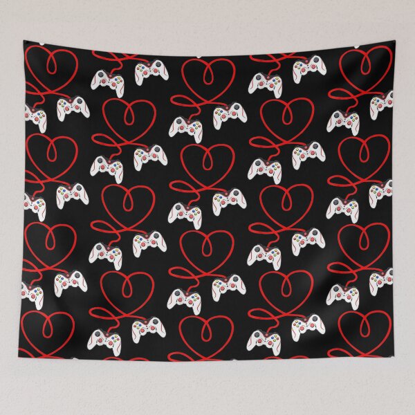 Item preview, Funny Saint Valentine's Day Gamer Heart designed and sold by Letters-Art.