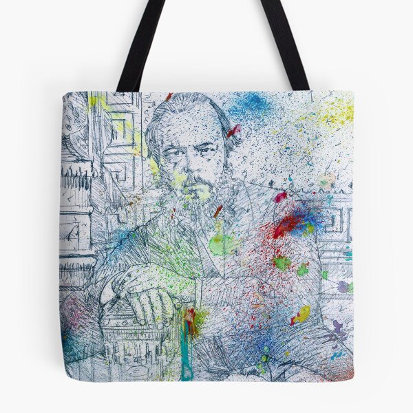 Item preview, FYODOR DOSTOEVSKY - watercolor and pencil portrait .1 designed and sold by lautir.
