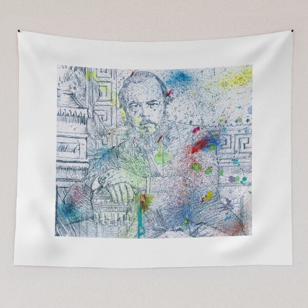 Item preview, FYODOR DOSTOEVSKY - watercolor and pencil portrait .1 designed and sold by lautir.
