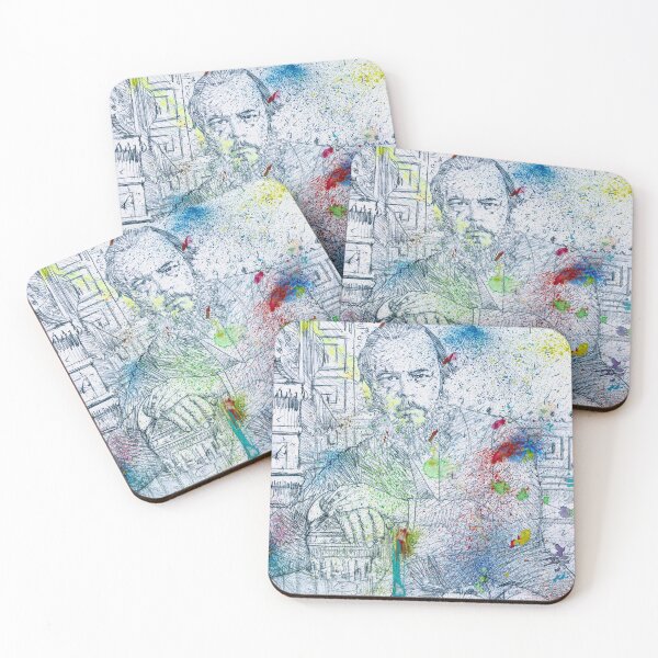 Item preview, FYODOR DOSTOEVSKY - watercolor and pencil portrait .1 designed and sold by lautir.