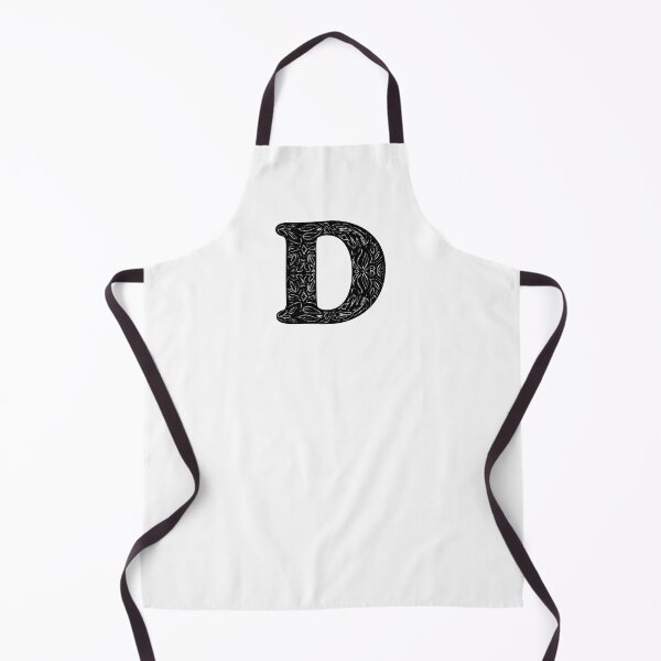 Item preview, Black Floral D Initial / Monogram designed and sold by MessyBestie.