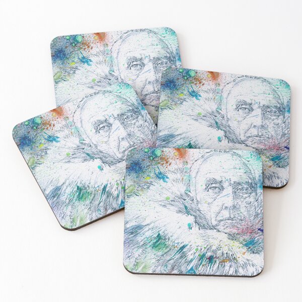 Item preview, ROALD AMUNDSEN watercolor and pencil portrait designed and sold by lautir.