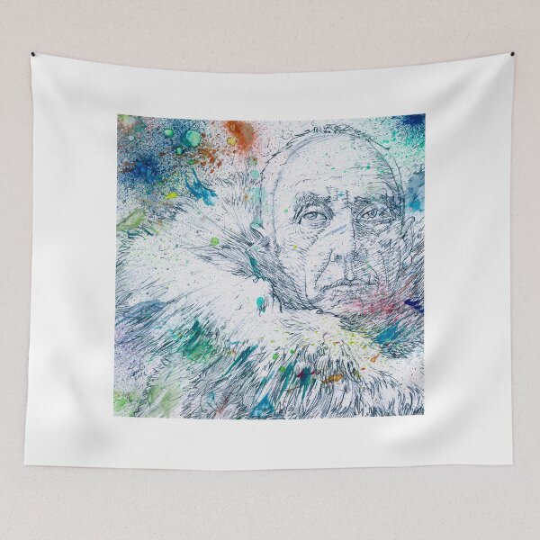Item preview, ROALD AMUNDSEN watercolor and pencil portrait designed and sold by lautir.
