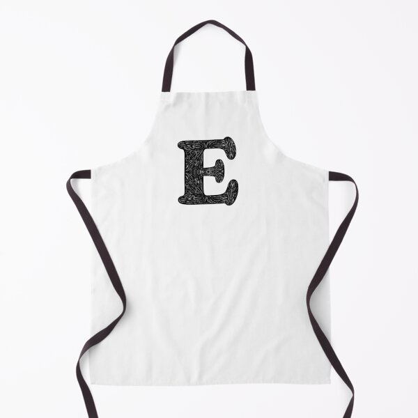 Item preview, Black Floral E Initial / Monogram designed and sold by MessyBestie.