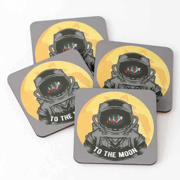 Item preview, To The Moon | Stock Market Chart Astronaut designed and sold by Rabbitti.