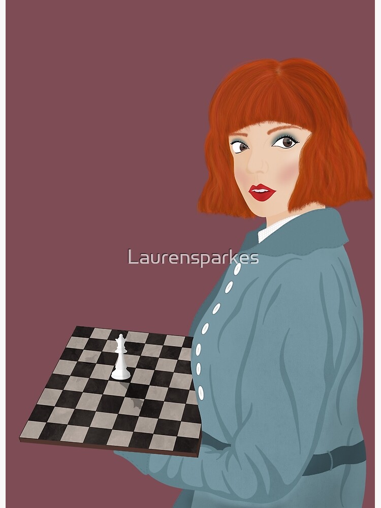 The Queen's Gambit Elizabeth Harmon Chess Anya Taylor Joy Pin for Sale by  vibeytees
