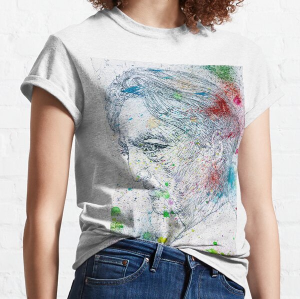JIDDU KRISHNAMURTI watercolor and pencil portrait .1 Classic T-Shirt