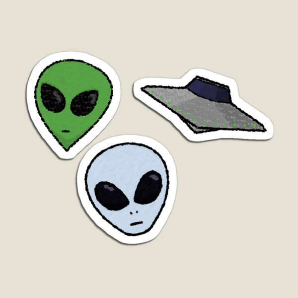 Aliens and UFO Magnet for Sale by Up-dog