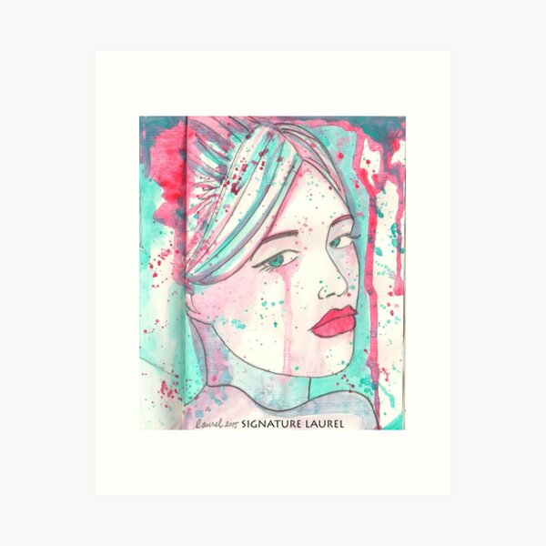 Splash Girl Art Print