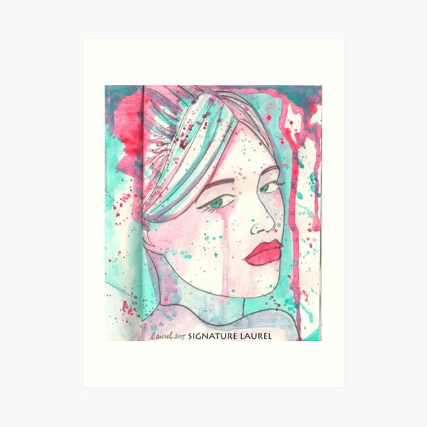 Splash Girl Art Print