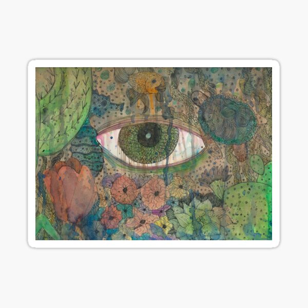 Cactus Coral Trip Sticker
