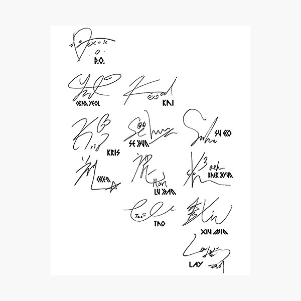 EXO - EXO 直筆　サイン　ダイアリー EXO.OT12.AUTOGRAPHS