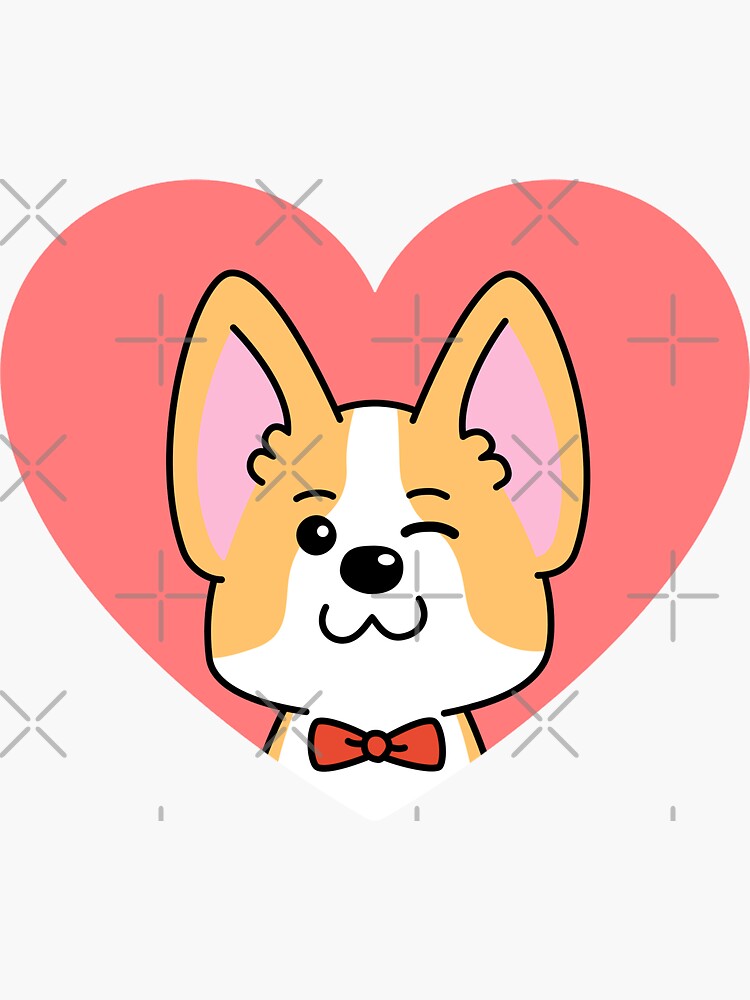 Corgi valentine fashion