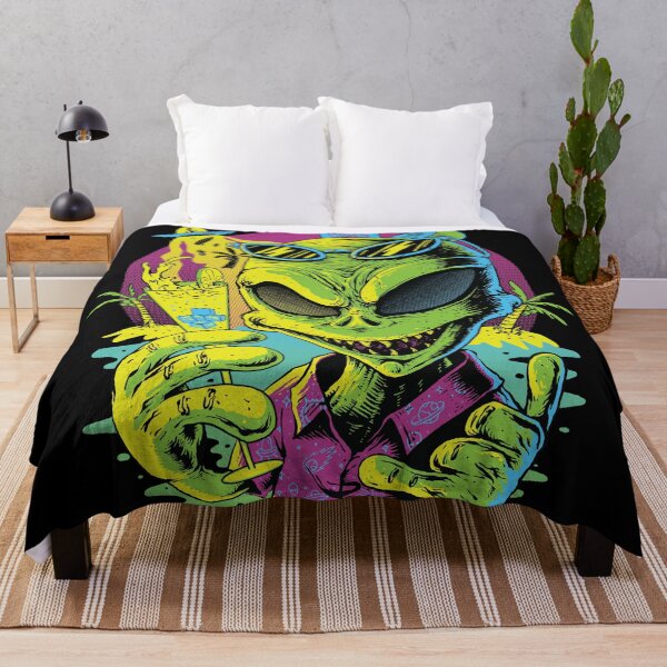 Item preview, Extraterrestrial Alien Cocktail Tropical Island Vacation designed and sold by ozunu.