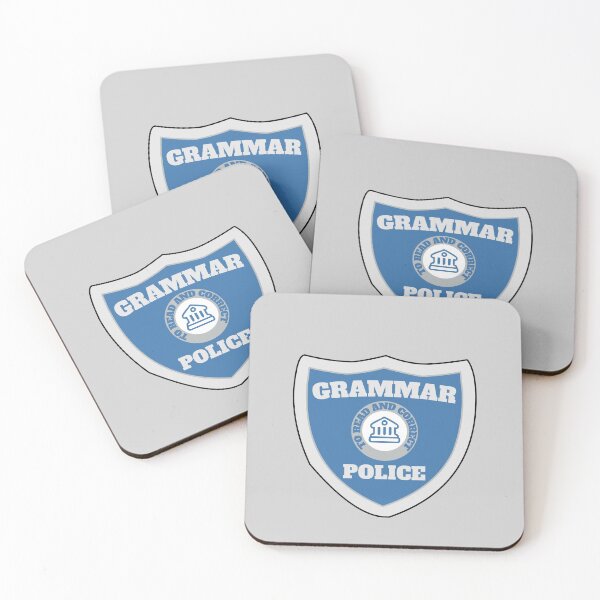 Item preview, Grammar Police Badge designed and sold by Chubuter.